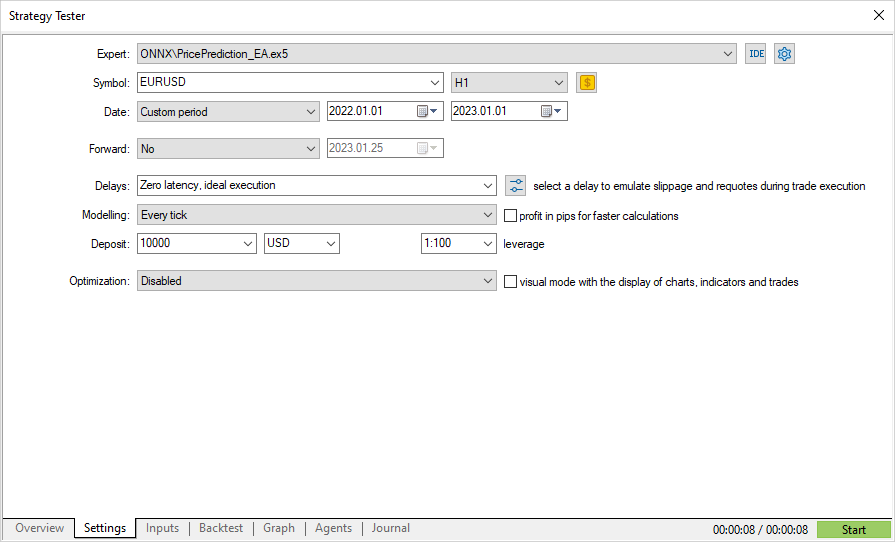 Backtest Setting