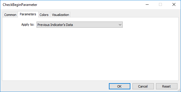 Calculating an indicator on values of the previously attached indicator